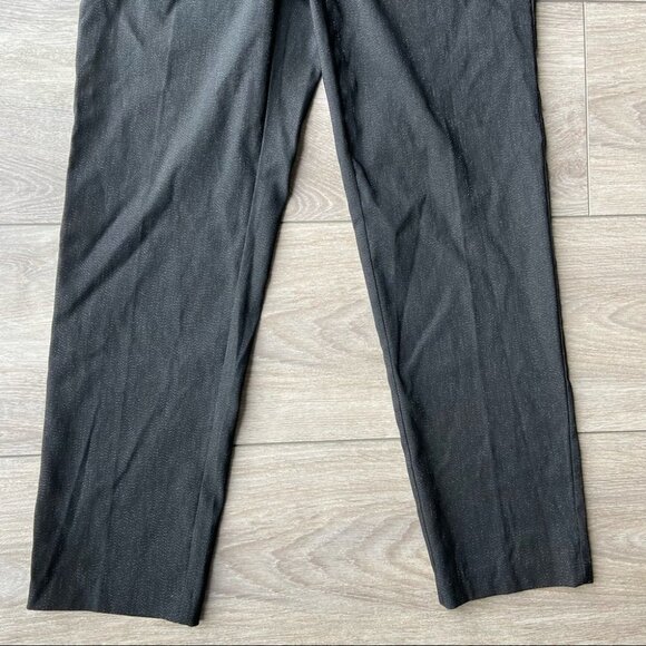 89th Madison Shiny Metallic Pearls Button Accents Pull On Pants - Picture 4 of 12